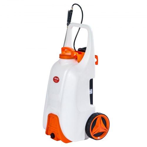 BatteryPowered Sprayer with Wheeled Cart 13.1 Gallons Electric Weed