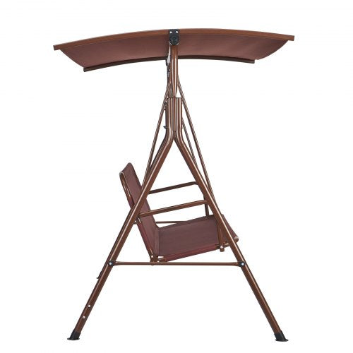 3Person Patio Swing Chair Outdoor Patio Swing with Adjustable Canopy