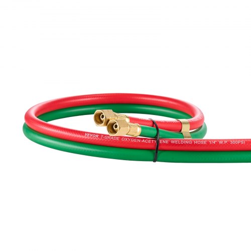 Oxygen Acetylene Hose 14Inch x 15FT Oxy Acetylene Hose with 91618 B