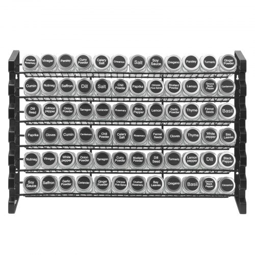 Spice Rack Organizer for Cabinet Spice Organizer with 72 Empty Spice Jars