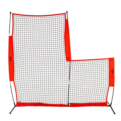 L Screen Baseball for Batting Cage 7x7 ft Baseball Softball Safety