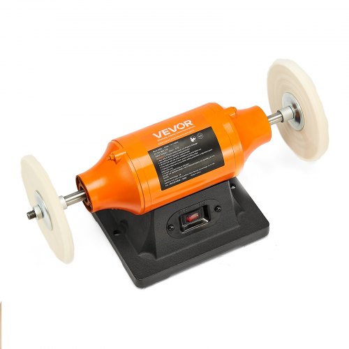 12HP Bench Buffer Polisher 6inch Bench Polishing Buffing Machine 3450RPM