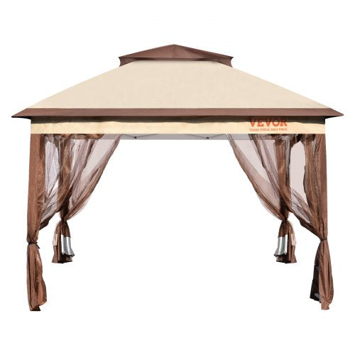 Patio Gazebo 11 x 11 FT Pop up Gazebo for 810 Person with Mosquito
