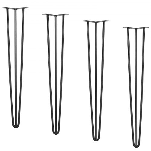 Hairpin Table Legs 28 Set of 4 Desk Legs 900lbs Load Capacity Hairpin