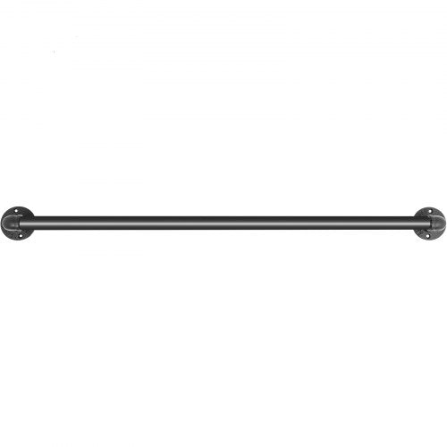 Pipe Stair Handrail 2FT Staircase Handrail 440LBS Load Capacity Carbon