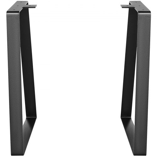 16 inch Trapezoid Steel Table Legs Replacement Furniture Legs Set of 2 for DIY