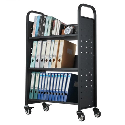 Rolling Library Book Cart 330 lbs Capacity 303 x 15 x 480Inch Library 1