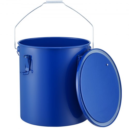 Fryer Grease Bucket 6 Gal Oil Disposal Caddy Carbon Steel Fryer Oil Bucket