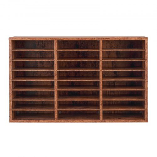 Literature Organizer 24 Compartments Office Mailbox with Removable Shelves