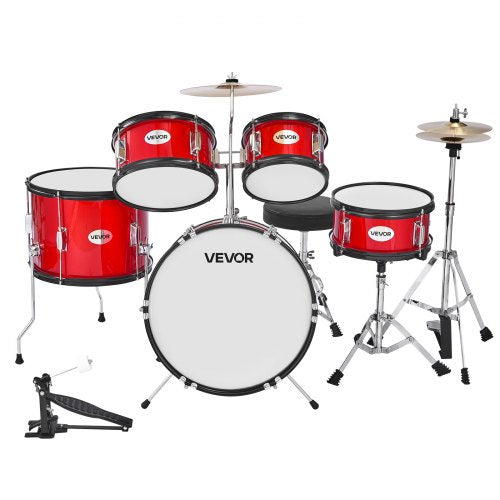 Kids Drum Set 5Piece 16 in Junior Drum Sets Beginner Drums Set with Adjustable