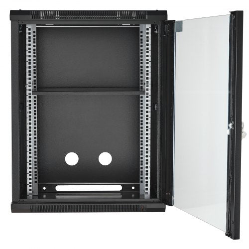 15U Wall Mount Network Cabinet 500 lbs Max Ground Load Capacity Server