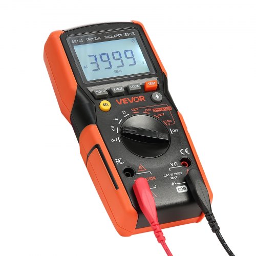 Digital Multimeter 4000Count TRMS Voltmeter Ohmmeter 1000V ACDC Voltage
