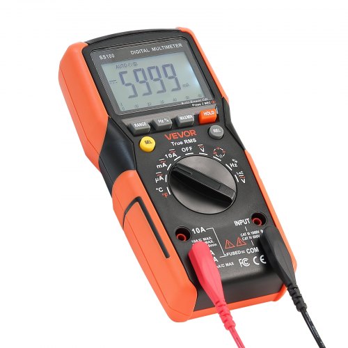 Digital Multimeter 6000Count TRMS DCAC Voltmeter Current Tester