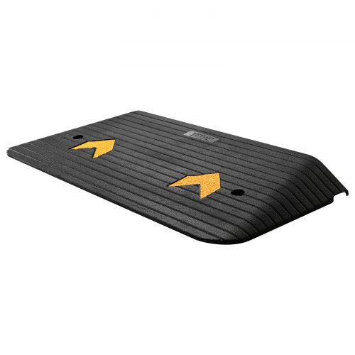 Upgraded Rubber Threshold Ramp 3 Rise Door Ramp with 1 Channel Natural