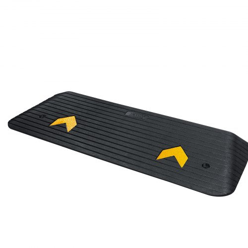 Upgraded Rubber Threshold Ramp 15 Rise Wheelchair Ramp Doorway Natural