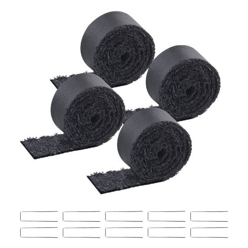 Rubber Mulch for Landscaping 4 Rolls Recycled Rubber Mulch Mat 120 x 45