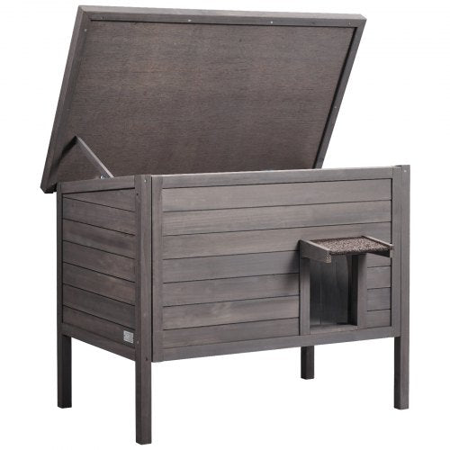 Outdoor Cat House Weatherproof Feral Cat Shelter for Multiple Cats Outdoor