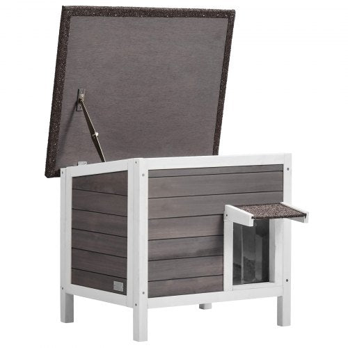 Outdoor Cat House Weatherproof Feral Cat Shelter for Multiple Cats Outdoor