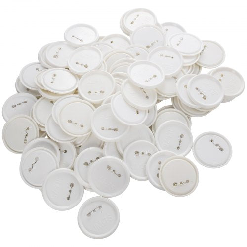 200 Sets 3 inch 75mm Pin Back Button Parts DIY Round Button Badge Parts