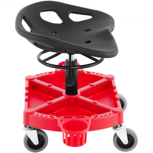 Rolling Garage Stool 300LBS Capacity Adjustable Height from 18 in to 23