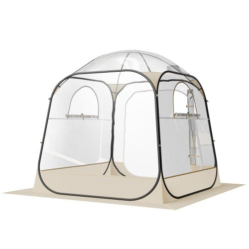 Pop up Sports Tent 72x72 in Clear Bubble Tent for 24 Persons Waterproof