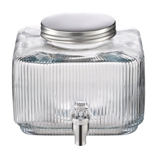 Beverage Dispenser 0.8 Gallon Drink Dispensers for Parties Glass Juice