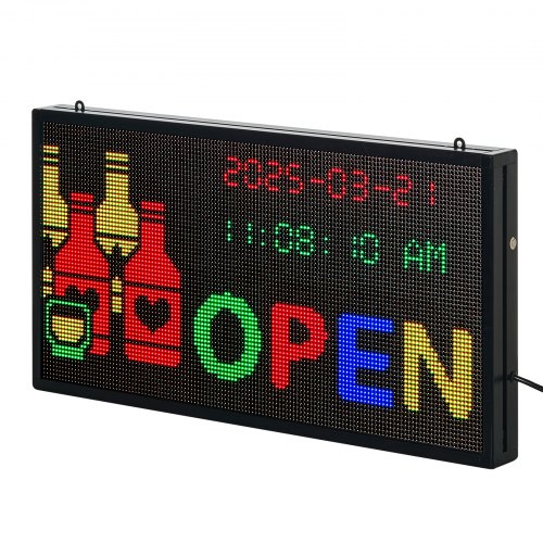 Programmable LED Sign P5 Full Color Flexible Digital Scrolling Panel DIY