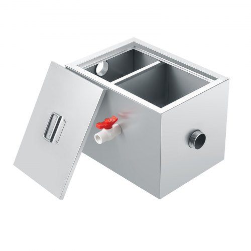 Commercial Grease Trap 8 LBS Grease Interceptor Side Inlet Interceptor