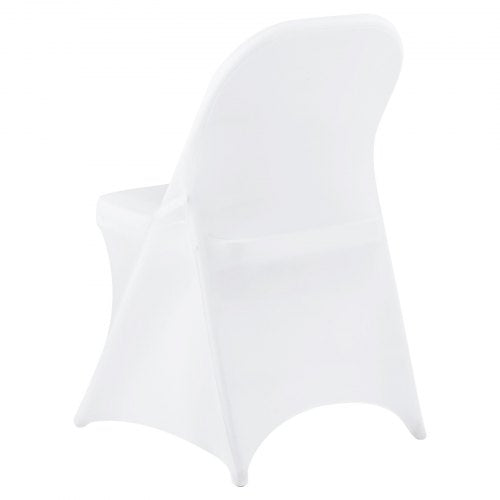 150 Pcs White Chair Covers Polyester Spandex Cover Stretch Slipcovers For