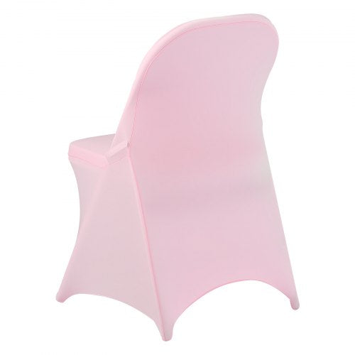 50 Pcs Pink Chair Covers Polyester Spandex Chair Cover Stretch Slipcovers