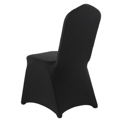 150 Pcs Black Chair Covers Polyester Spandex Cover Stretch Slipcovers For
