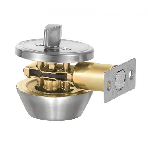Deadbolt Lock Round Single Cylinder Dead Bolt Keyed 1 Side Fits Standard