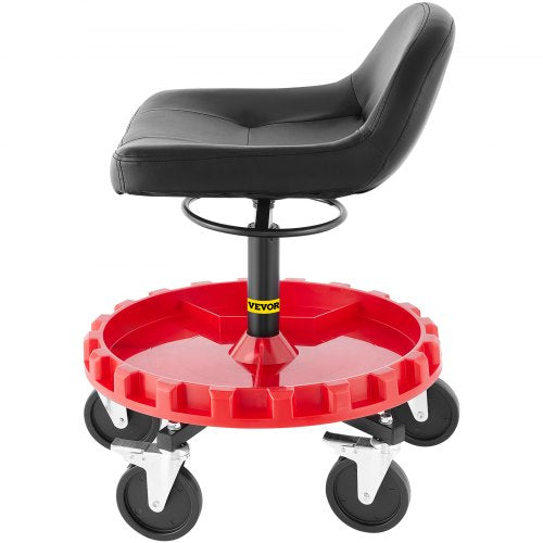 Shop Stool 300 LBS Rolling Garage Stool 22” to 26” Adjustable Height