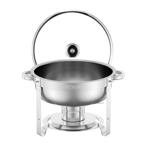 Chafing Dish Buffet Set 5 Qt 2 Pack Stainless Steel Chafer with 2 Full