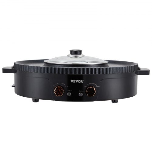 Hot Pot with Grill 1800W 2in1 Electric Smokeless Grill and Hot Pot