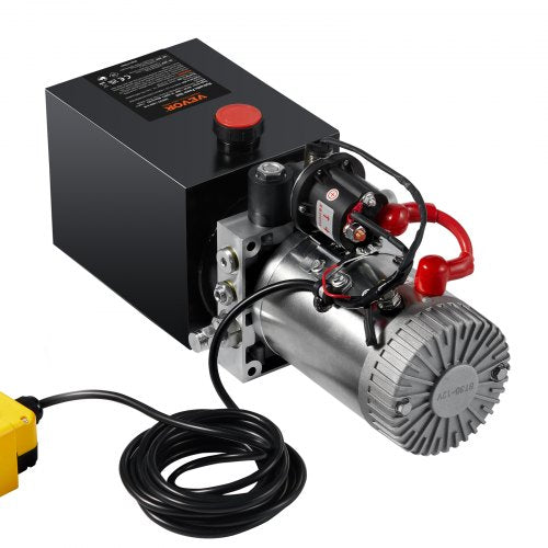 Hydraulic Pump 8 Quart Dump Trailer Pump Single Acting Hydraulic Power