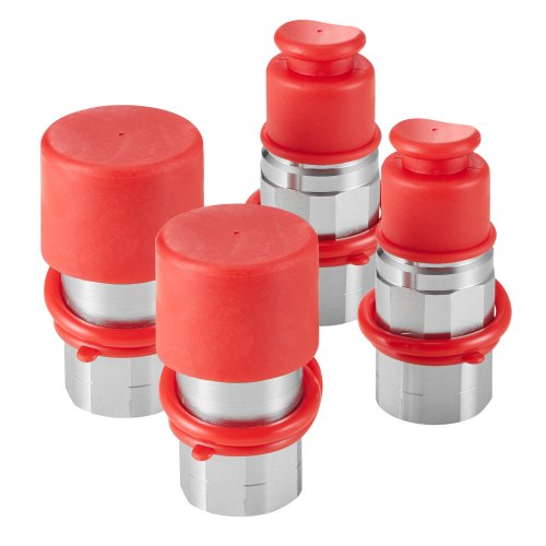 12 Flat Face Hydraulic Couplers 12 NPT Skid Steer Hydraulic Quick
