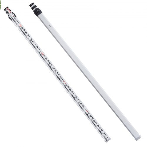 Aluminum Grade Rod 16Feet8ths 4 Sections Telescopic Measuring