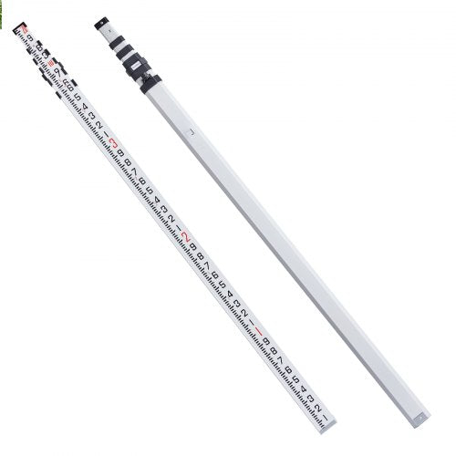 Measuring Rod 20Feet10ths 6 Sections Telescopic Grade Rod 110ft w Bag