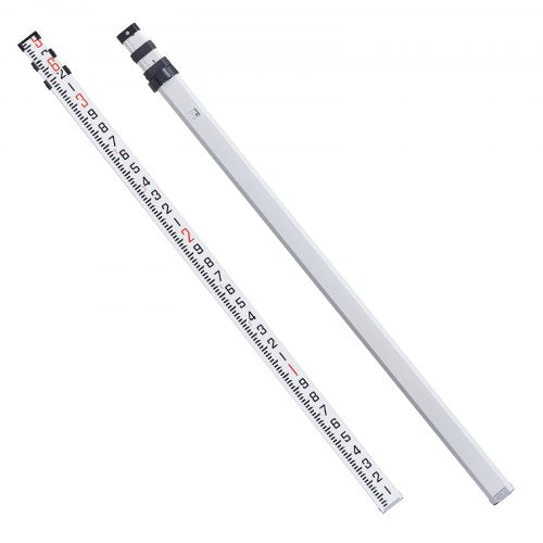 Aluminum Grade Rod 9Feet10ths 3 Sections Telescopic Measuring