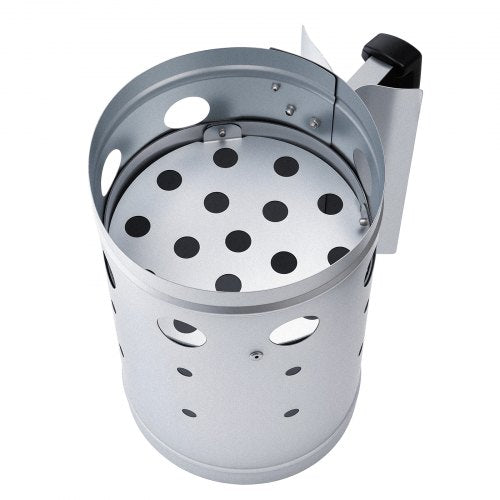 Charcoal Chimney Starter 4 lbs Large Capacity Coal Fireplace Heavy Duty
