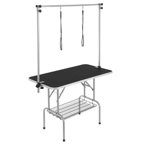 Pet Grooming Table Two Arms with Clamp 46 Dog Grooming Station Foldable
