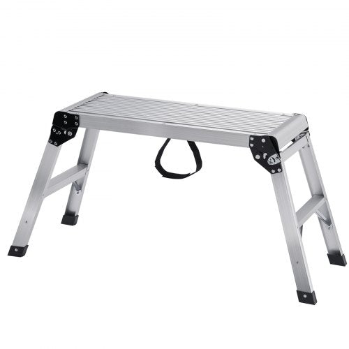 Folding Work Platform 330 lbs Load Capacity Aluminum Drywall Stool Ladder