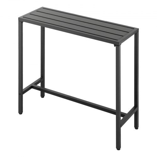 Outdoor Bar Table 394 x 15 in Patio Bar Table Waterproof Top Sturdy