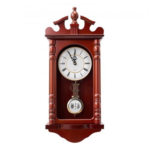 Grandfather Clock 23.2 in Classic Vintage Pendulum Clock Pine Wood MDF