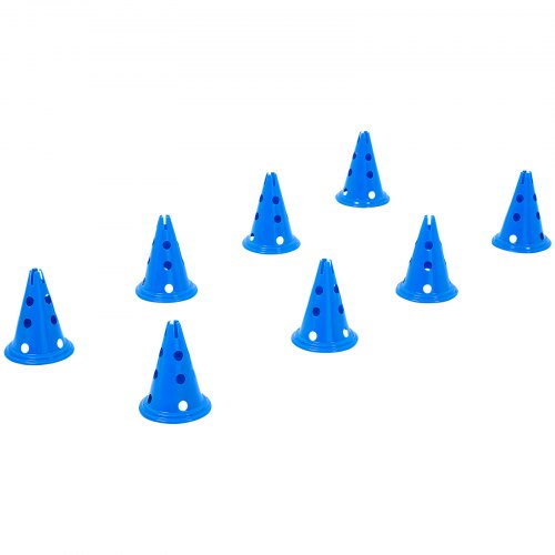 Dog Agility Hurdle Cone Set 6 PCS Kit12 xCones 6 xAgility Rods with Bag