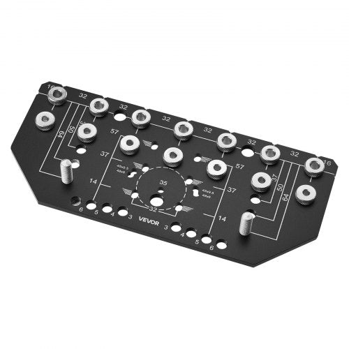 Shelf Pin Jig and Hinge Jig TwoinOne Aluminum Alloy Cabinet Hardware Hole