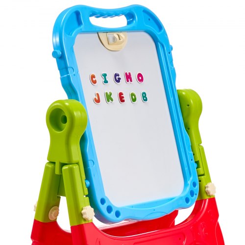 2in1 Kids Art Easel DoubleSided Magnetic Whiteboard Chalkboard Rotating –