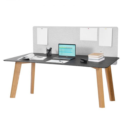 Desk Divider Privacy Panel 60 x 24 Clampon Office Desk Partition PET