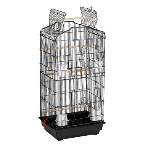 64inch Open Top Large Parrot Bird Cage with Detachable Rolling Stand